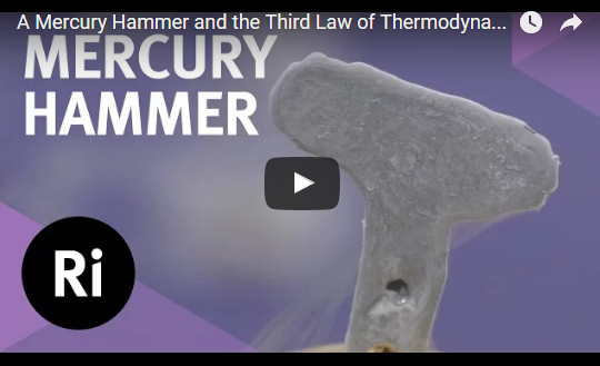 A Mercury Hammer and the Third Law of Thermodynamics