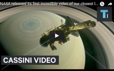 NASA released its first incredible video of our closest look at Saturn yet