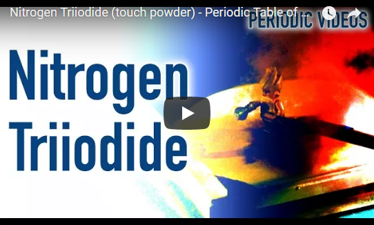 Nitrogen Triiodide (touch powder) – Periodic Table of Videos