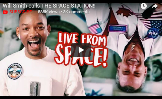 Will Smith calls THE SPACE STATION!!