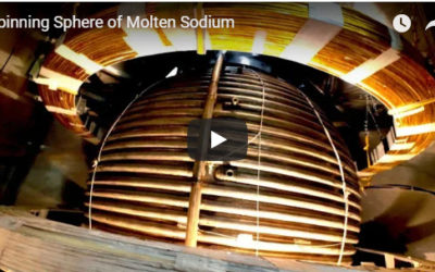 Spinning Sphere of Molten Sodium
