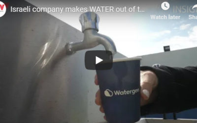 (1) Israeli company makes WATER out of thin air! – submitted by Chuck Cohen