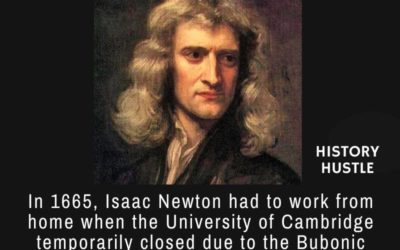 Isaac Newton – discoveries as a result of working from home