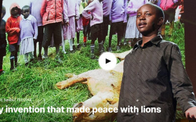 My invention that made peace with lions – TEd Talks for Kids