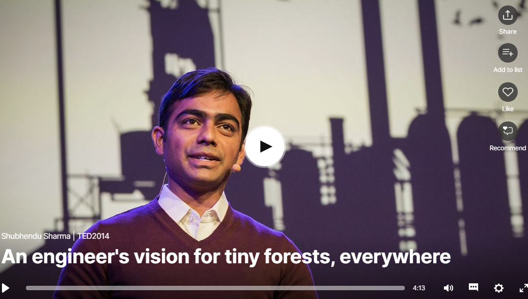 Shubhendu Sharma: How to grow a tiny forest anywhere – submitted by Amy Gorecki