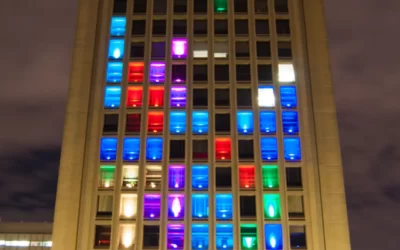 Let’s Play Tetris…On A Building!!!
